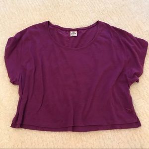 Pink Victoria’s Secret crop top